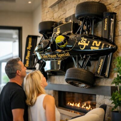 Přitažlivý luxusní dům v Las Vegas s formulí F1 na