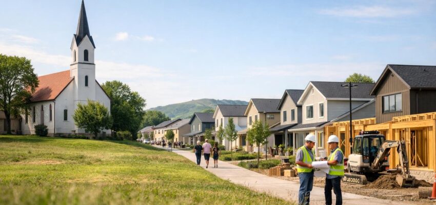 Víra ve stavební pozemky – Transformace církevních ploch na 800